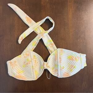 Gillia Swim Quilted Strapless Bikini Top XS